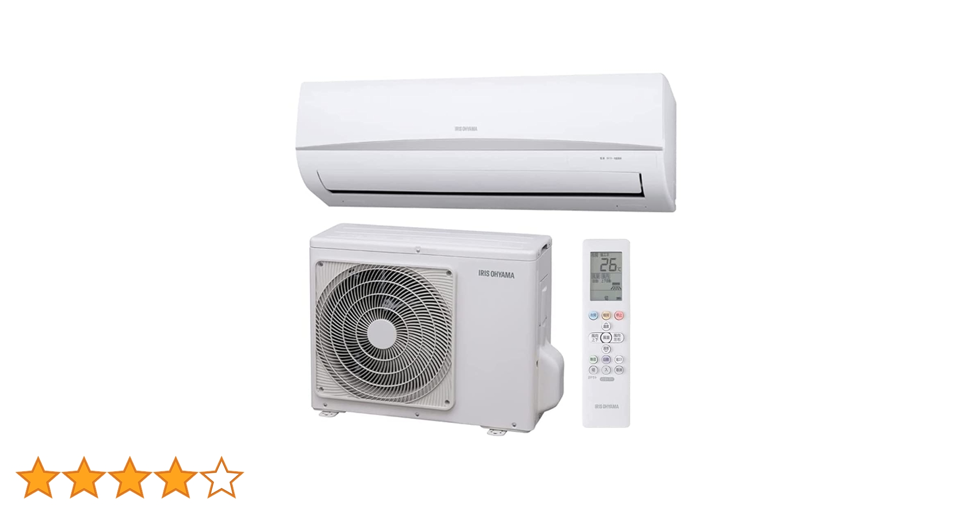 Amazon.co.jp: アイリスオーヤマ ルームエアコン 6畳 2.2kW IRA-2204R